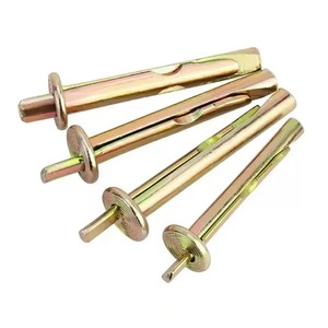 TYB M6*40 Geel verzinkte wandplaat expansieschroef snel-insteek type koolstofstaal expansiebout 200kg draagvermogen voor gipsplaat - Product Image 1