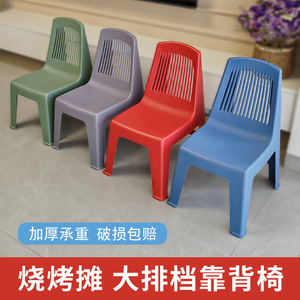 Hengfeng Plastic <b>Chair</b> With Backrest Thickened For Adults Outdoor Garden Use - Product Image 3