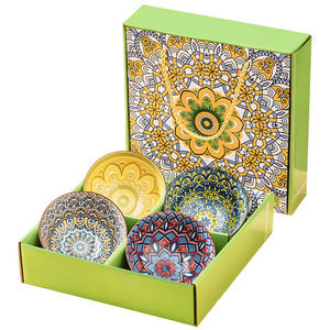 Set di Stoviglie in Ceramica Minimalista Bohémien, Ciotole e Bacchette, 6-10 Pezzi, Confezione Regalo per Inaugurazione, Stile Semplice in Porcellana Bianca - Product Image 5