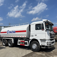 Camión cisterna SHACMAN F3000 de segunda mano de buena venta 6x4 371/375/420hp, camión cisterna de aceite manual con volante a la izquierda a la venta