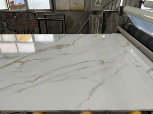 Hot bán calacatta Vàng Nhân Tạo phiến đá cẩm thạch Nhà máy cung cấp cho nhà bảng Bảng Tops tự nhiên nhân tạo đá kết hợp - Product Image 6