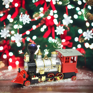 Tren de Juguete Navideño para Niños con Sonidos de Simulación, Rociador de Agua, Luz Musical, Locomotora de Vapor de Plástico, <span class=keywords><strong>Regalo</strong></span> - Product Image 4
