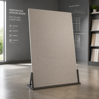 Plaque de plâtre perforée avec surface en papier, panneau de plafond en carton-ciment, vente en gros