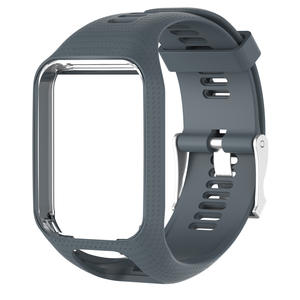Tali gelang pengganti silikon lembut Premium untuk TomTom Runner 2 <span class=keywords><strong>3</strong></span> Spark <span class=keywords><strong>3</strong></span> jam tangan GPS Logo kustom ringan tahan keringat - Product Image 5