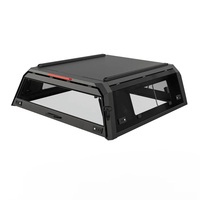 Capot de camion en aluminium avec fenêtre coulissante en verre pour Toyota Tacoma 2016-2023, benne de 5 pieds, hardtop, auvent, coque de camping-car, porte-bagages de toit robuste