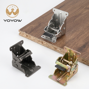 Mecanismo de bloqueo de ángulo múltiple con bisagra plegable autolockada galvanizada al por mayor para patas de mesa plegable y muebles de RV - Product Image 1