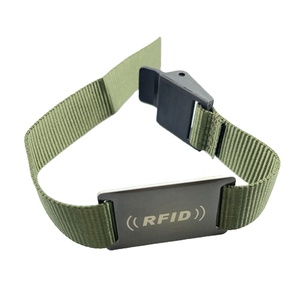 Personalizar código QR Festival evento billete tejido <span class=keywords><strong>RFID</strong></span> pulsera desechable NFC pulsera - Product Image 6