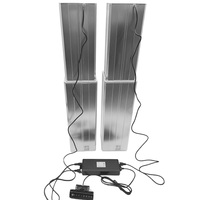 EWELIFT Colonne de levage télescopique à aimant permanent 2 étapes 6000N avec capteur Hall pour retour de position et boîtier de contrôle synchronisé pour ventilateur