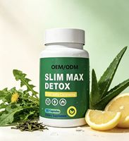 Approvisionnement direct usine : 30 Capsules Détox Slim Max – Complément Nettoyant Naturel à Base de Plantes pour Soutenir le Métabolisme – Complément Quotidien pour Adultes