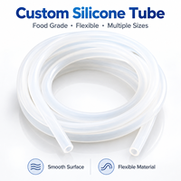 Tube en silicone de qualité alimentaire personnalisé, tube en silicone flexible translucide pour le transfert de fluides, fabricant OEM