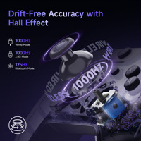 Contrôleur de jeu EasySMX X05 Pro avec déclencheur Hall à deux étages, manette de jeu PC avec manettes à effet Hall, 2 boutons programmables