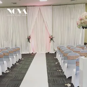 8ft - 14ft adjustable pipe drape for wedding draping material