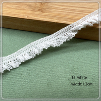 Dentelle en coton élastique, dentelle en coton crochetée, dentelle à volants pour vêtements