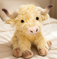 Peluche personnalisée Vache des Highlands, animal en peluche sur mesure selon votre dessin, design IA, cadeau doux et mignon pour enfants, fête prénatale