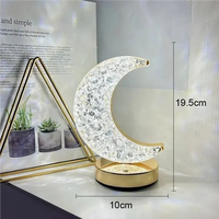 ENSEMBLE LED veilleuse étoile cristal lampe de table atmosphère lampe décorative batterie Modem romantique cadeau chambre chevet