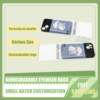 Imprimé personnalisé PLA 100% biodégradable dégradable compostable semi-transparent robe lunettes vêtement emballage sac en plastique