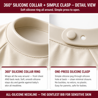 Bavoir bébé personnalisé en silicone imperméable à manches longues, col en silicone à 360 degrés, imprimé excavatrice, ensemble de sevrage pour bébé 6M-3Y