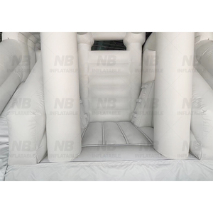 Castillo Inflable Blanco para Bodas con Tobogán y Piscina de Pelotas, Casa Blanca Inflable para Fiestas de Boda - Product Image 2