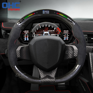 <span class=keywords><strong>Volante</strong></span> de fibra de carbono LED para coche de 32 luces para <span class=keywords><strong>Lamborghini</strong></span> <span class=keywords><strong>Aventador</strong></span> Huracan <span class=keywords><strong>volante</strong></span> de fibra de carbono motores OHC - Product Image 1