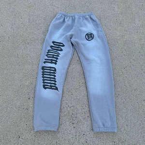 Ensemble 2 pièces de sweat à capuche et pantalon de survêtement de sport personnalisés pour hommes, survêtement de rue brodé et délavé à l'acide, survêtement en éponge pour hommes - Product Image 3