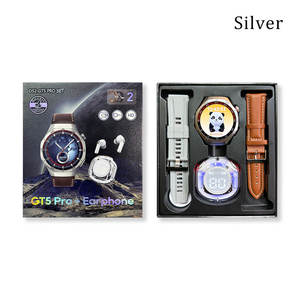 Новые умные часы D52 GT5 PRO SET с HD-экраном, двумя ремешками, наушники D52 TWS 2-в-1, модные наушники Air31, умные часы D52 GT5 для мужчин - Product Image 3