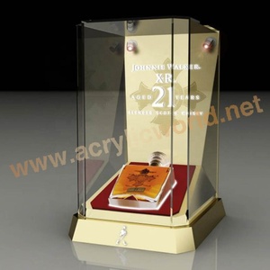 Custom LED Beer <b>Drink</b> <b>Holder</b> Rack Showcase Acrylic Bottle Display Stand for Bar & Retail - Product Image 3