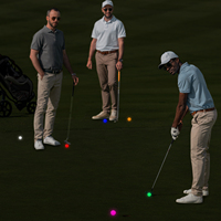 Balle de golf professionnelle à lumière douce, durable, LED, lumineuse et colorée