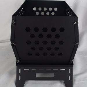 Estufa Plegable de Acero al Carbono Yc-2025050901, Parrilla Portátil para Barbacoa, para Acampar al Aire Libre - Product Image 1