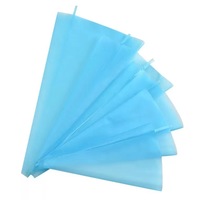 Bestseller 10/12/14/16/18 Zoll Blau Wieder verwendbare Silikonglasur-Spritz beutel Kuchen werkzeuge für Back zubehör aus strap azier fähigem Kunststoff