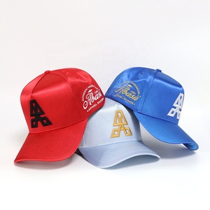 Servizio OEM/ODM Cappellini da Baseball Personalizzati con Ricamo 3D Unisex 5 Pannelli in Tessuto Satinato con il Tuo Logo Design per Squadre Giovanili Sportive - Product Image 3