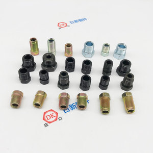 Brake Hose Fittings 3/8-24UNF Black Zinc Tube Nuts For Auto Brake Repair - Product Image 1