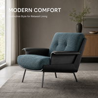 Promotion Chaise individuelle en similicuir OEM, fauteuil de loisirs rembourré en mousse haute densité, vente en gros d'usine, mobilier de maison
