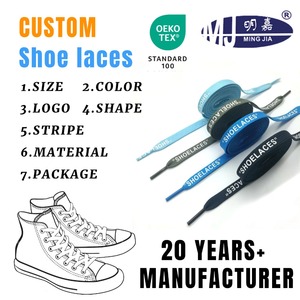 Lacci delle scarpe stampati personalizzati in poliestere da 1cm - Product Image 1