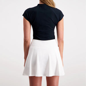 Gonne sportive da Golf sportive 2 in 1 con tasche con Crossover a vita alta con taglio a v con logo personalizzato - Product Image 4