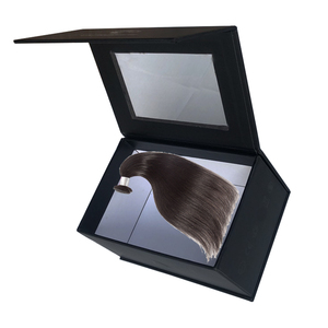 Custom luxury cardboard wig box packaging box braided wigs for black women custom wig packaging box