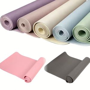 Tapis de yoga fitness NBR écologique en gros, toucher doux, épais, imprimé sur mesure, pour entraînement et stretching - Product Image 1