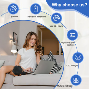 Masseur électrique infrarouge à lumière rouge pour genoux, avec vibration, télécommande sans fil, rechargeable par USB, pour coudes et jambes - Product Image 6