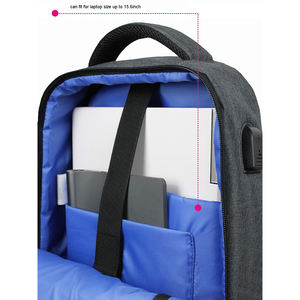 Симпатичный водонепроницаемый деловой рюкзак для ноутбука с защитой от кражи, RFID-защитой, USB-зарядкой и застежкой-молнией, OEM - Product Image 4