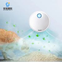 Désodorisant électrique automatique pour chiens et chats capteur intelligent LED souffle arrondi éliminateur d'odeurs d'animaux de compagnie litière fraîche pour chat