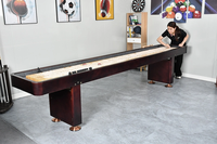 Table de jeu de palets en bois massif de taille personnalisée 12 Table d'intérieur multi-jeux polyvalente avec coussin en ardoise pour billard billard billard