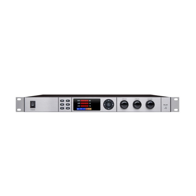 Professional Pre-Stage Digital Effector KTV Microphone Room Anti-Howling Vocal Processor 110V-220V Stage Performance