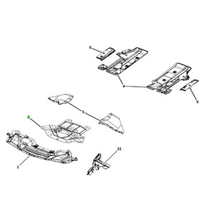 4806074AI จานกันลื่นของเครื่องยนต์สำหรับ Dodge Charger Challenger 300C สีดำพลาสติก - Product Image 4