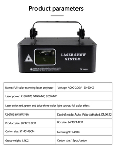 Dmx512 Đầy Đủ Màu Sắc Quét Ánh Sáng <span class=keywords><strong>Laser</strong></span> Dòng Mô Hình Chiếu Sân Khấu KTV Disco Đảng Bằng Giọng Nói Kích Hoạt <span class=keywords><strong>Mini</strong></span> <span class=keywords><strong>Laser</strong></span> Ánh Sáng - Product Image 5