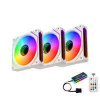 Ventilador de Refrigeración AntarcChill Grande de 120 mm RGB ARGB, Enfriador de CPU Silencioso de Bajo Precio para Caja de PC, Disipador de Calor de Plástico Colorido con LED