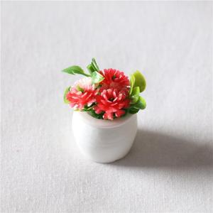 Miniatura de Planta Floral en Maceta para Casa de Muñecas, Modelo en Miniatura con Adornos de Paisaje, de Plástico - Product Image 6