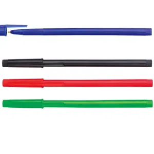 High End okul tükenmez kalem yüksek kaliteli PP malzeme standart düşük fiyat renkli tükenmez kalem ofis malzemeleri tükenmez kalem