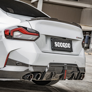 Modanatura Paraurti Posteriore in Fibra di Carbonio Stile SQ per <span class=keywords><strong>BMW</strong></span> Serie 2 <span class=keywords><strong>G42</strong></span> M235i M240i 2021+ - Product Image 4