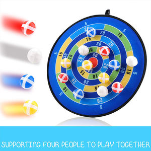 14 इंच सुरक्षित कपड़े कपड़े डर्ट बोर्ड फैशन पैटर्न 12 हुक लूप स्टिक बॉल बच्चों के लिए प्लास्टिक क्लासिक खिलौने - Product Image 2