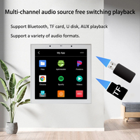 86N android11 ses kontrolü TUYA akıllı ev sineması 4 inç dokunmatik ekran müzik paneli ses WIFI bluetooth ses in duvar amplifikatör