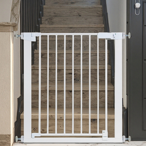 Kit de montaje a presión para bebé, puerta de seguridad ajustable súper ancha, patio de juegos, fácil paso, extra alto, caminar a través de la puerta del bebé, productos para bebés - Product Image 1